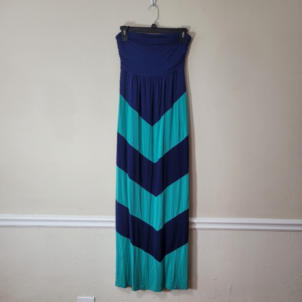 Design History Strapless Summer Casual Maxi Dress